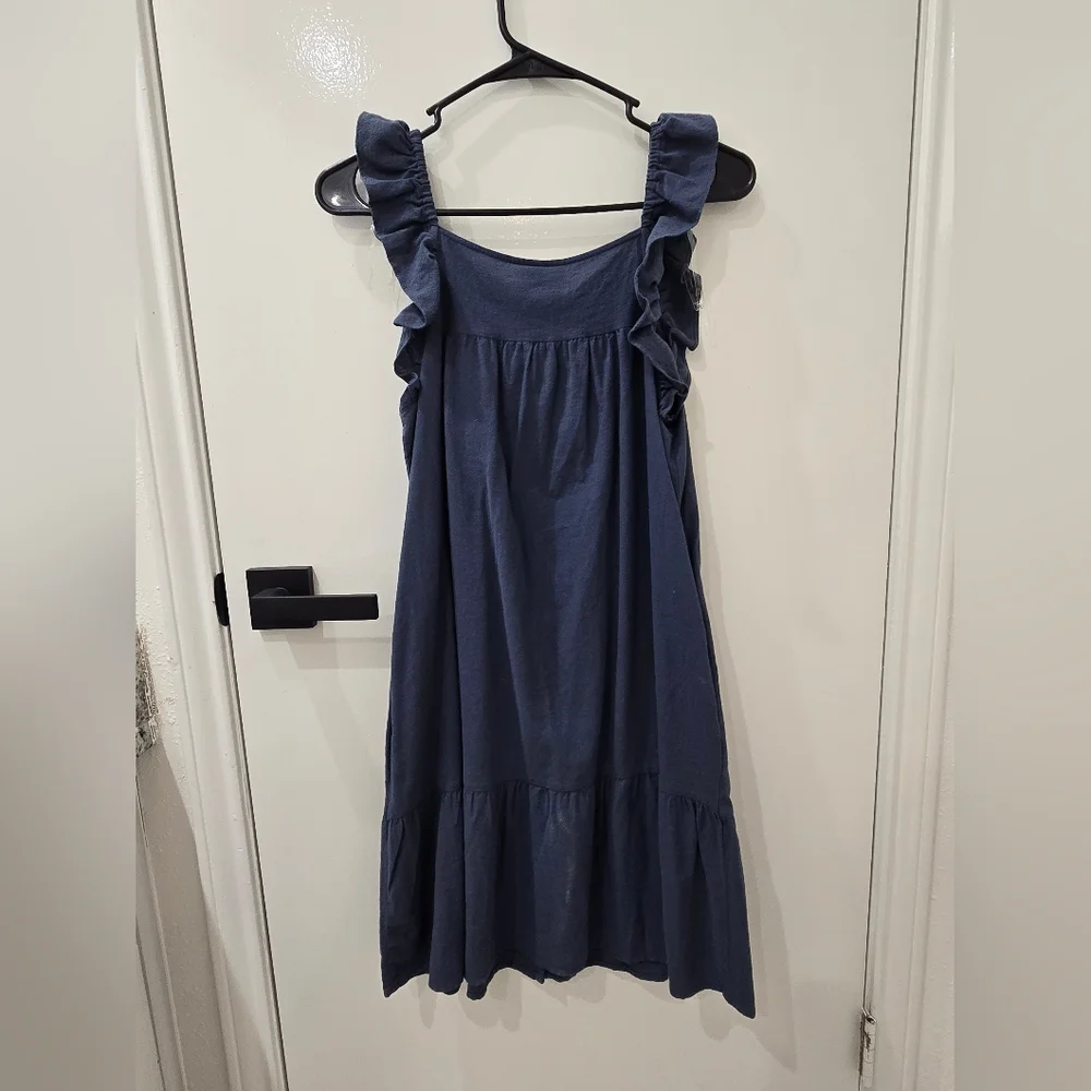 Universal Thread Navy Ruffled Dress - Picture 2 of 3